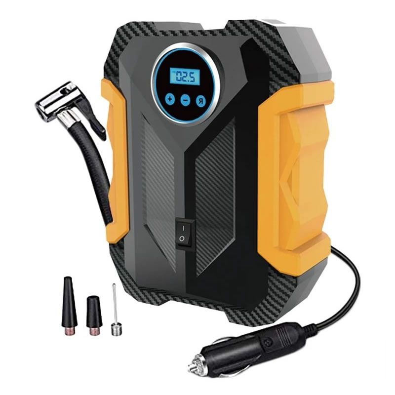 12V DC Air Compressor for Car Tyres Digital Inflator with Emergency ...