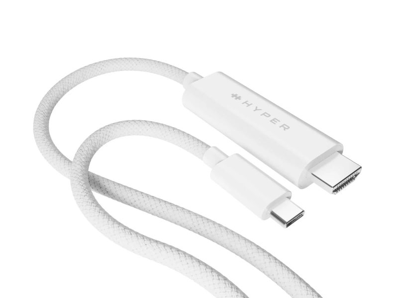 Targus HyperDrive USB-C to HDMI 4K 60Hz Cable - White