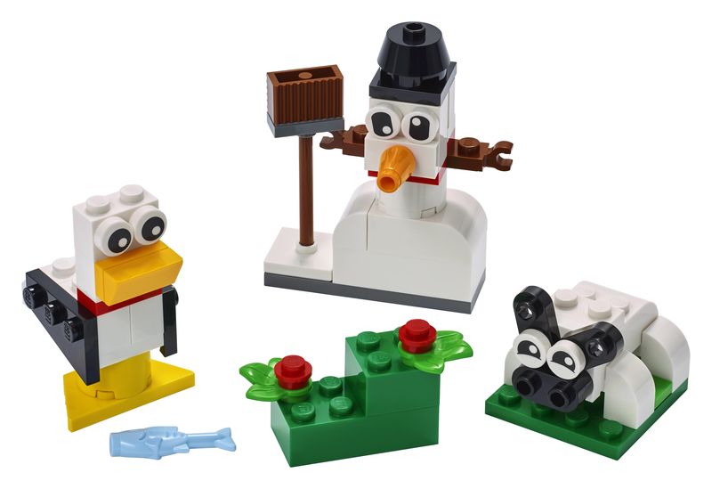 LEGO® Classic Creative White Bricks 11012 Building Toy Set - 60 Pieces