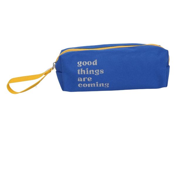 Colour Me - Pencil Bag - Quotes Tube Shape 21cm (Blue)