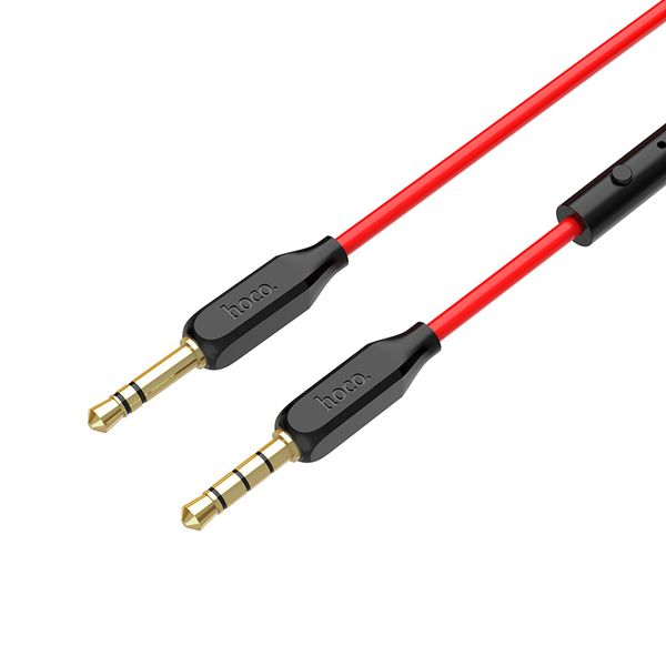 Hoco UPA12 1M 3.5mm AUX Cable with Mic - Black