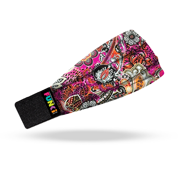 FUNki Pink Peach Paisley Adult Headband