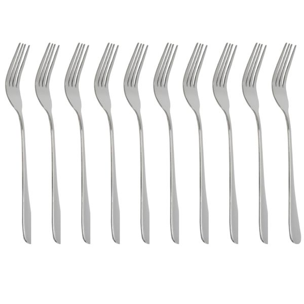 Dinner Forks, Heavy-Duty Stainless Steel Dinner Forks Set of 10