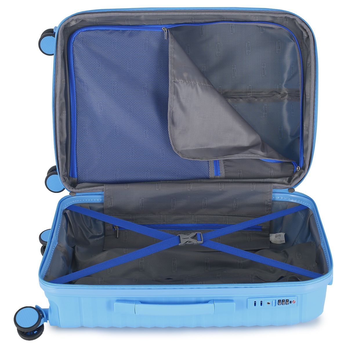 Travel Mate 75cm Hard Shell Zipper 8 Wheel Xbag Trolley Case TSA L