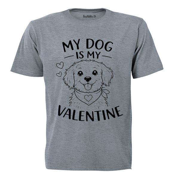 My Dog is my Valentine - Kids T-Shirt