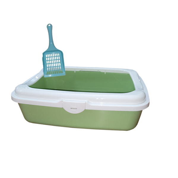 Cat Pet Litter Box &amp; Litter Scoop Assorted Colours