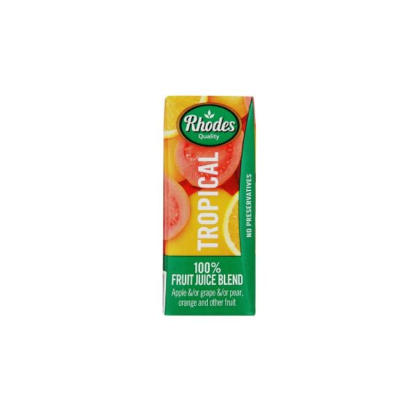 Rhodes Fruit Juice Blend Tropical 6 x 200ml Shop Today. Get it