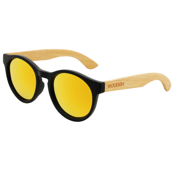 Woodish - Bamboo With Yellow Polarized Lens Sunglasses S913 For Men