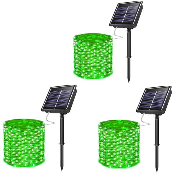 3x Fairy Lights Solar Outdoor String Light Christmas Light