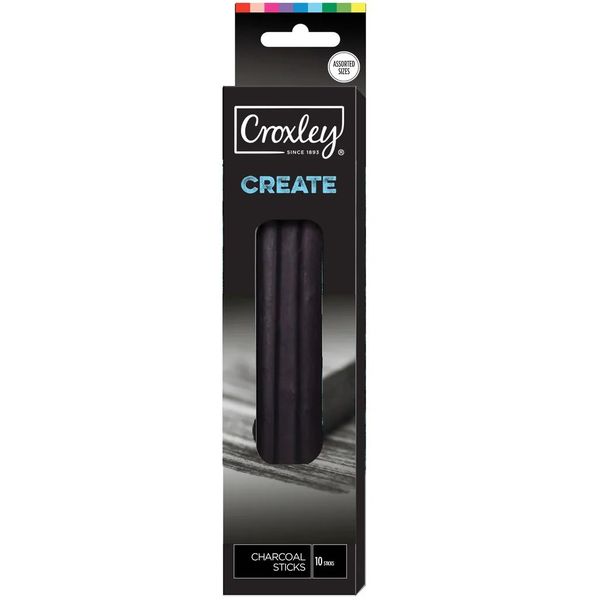 Croxley Charcoal Sticks - Pack of 10 x 4