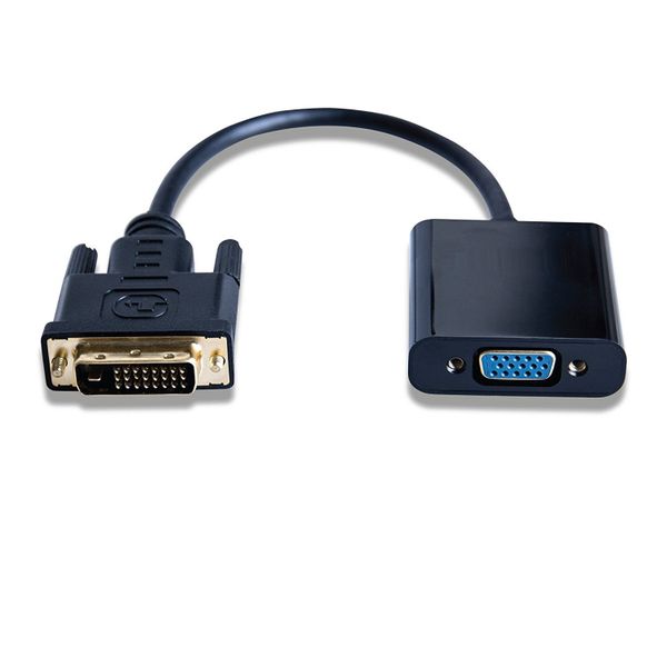 Active DVI-D 24+1 Male to VGA Female Adapter For Monitor PC