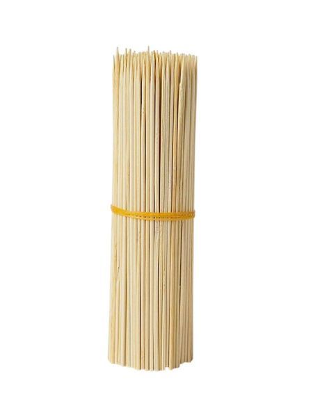 100 Piece - 30cm Heat-Resistant BBQ Bamboo Skewers For Multi - Purpose Use