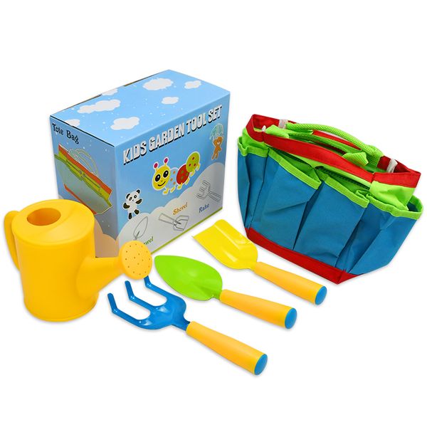 Children's Gardening Tool Set Mini Rake Fork Watering Can Educational Toys