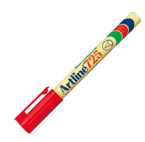 Artline - Permanent Marker Extra Fine Point - Red x 2