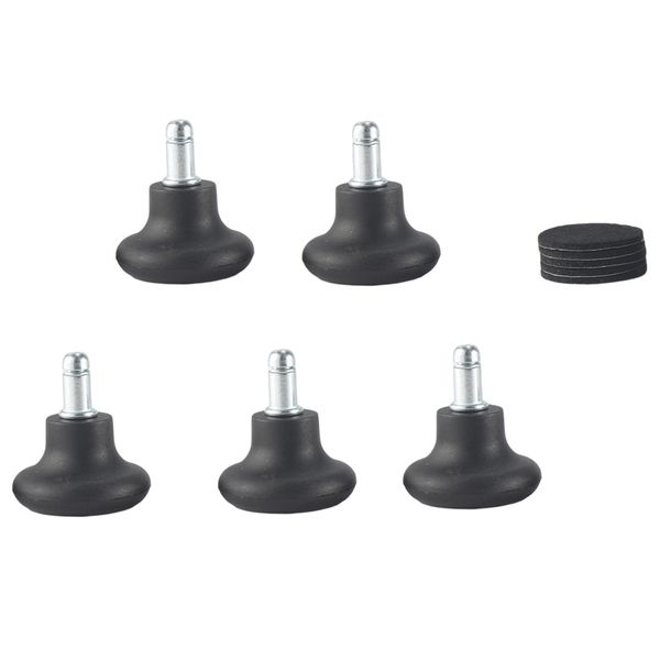 5 Pack Bell Glides for Office Chair Without Wheels, Replacement Rolling Cha
