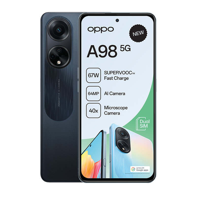OPPO A98 5G 256GB Dual Sim - Cool Black