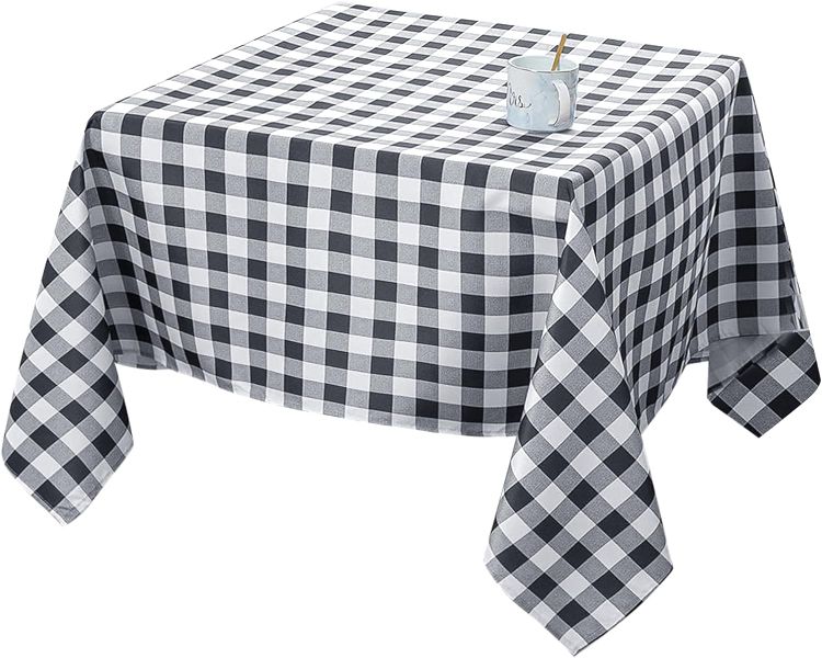 Scottish Plaid Square Tablecloth, 54x54" Water Resistant Polyester