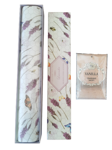 Scented Drawer Liners with Fragrance Sachet