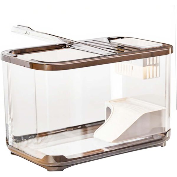 Aquarium 15L Fish Tank Small Fish Tank Starter Kit with Climbing Frame