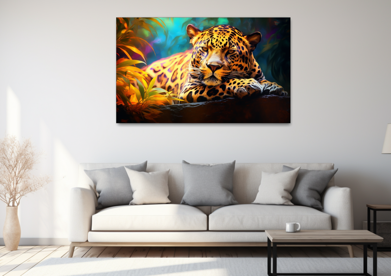 Canvas Wall Art - Leopard in Repose - HD0039