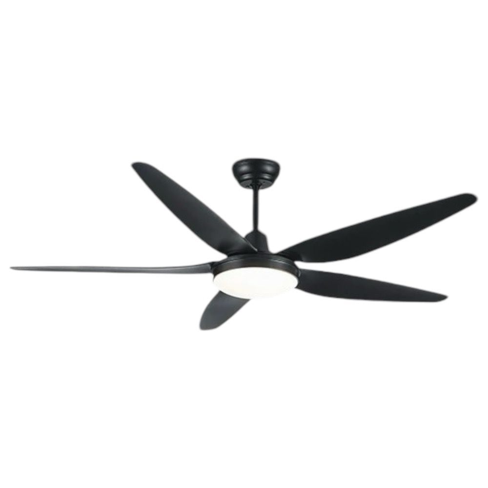 Venti Glow Contemporary 5 Blades Black Ceiling Fan Lights-MRUL