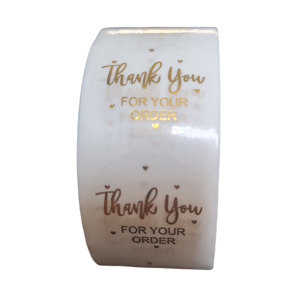 Business Packaging Thank You Gift Stickers Small Business 25mm