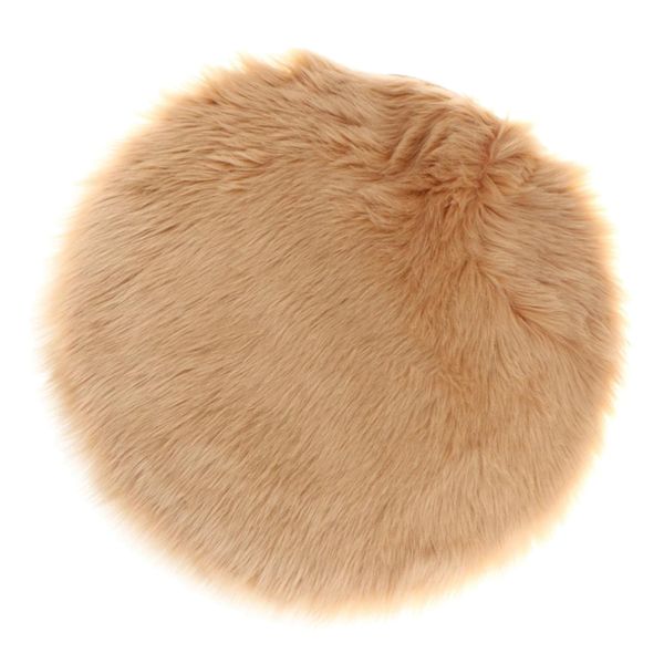 Home Rug Super Soft Faux Fur Round