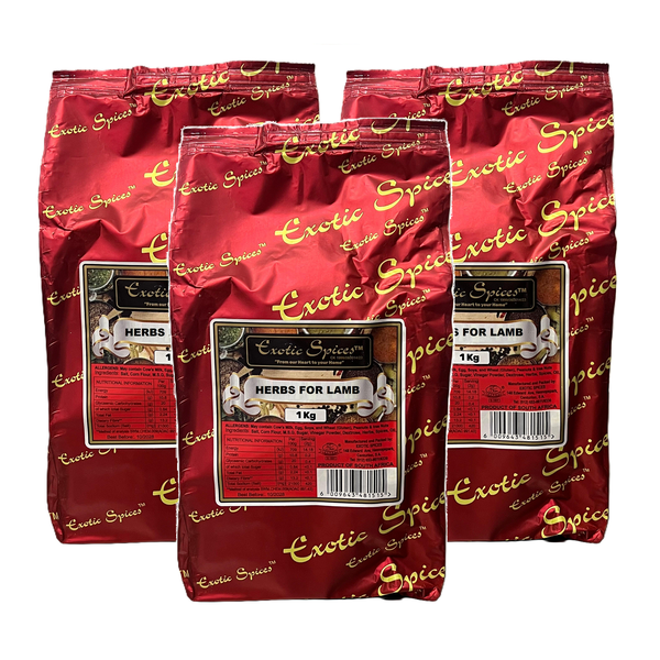 Exotic Spices Herbs For Lamb 1kg - 3 Pack