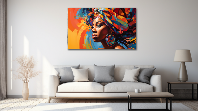Canvas Wall Art - Vibrant Visions African Abstract - HD0467