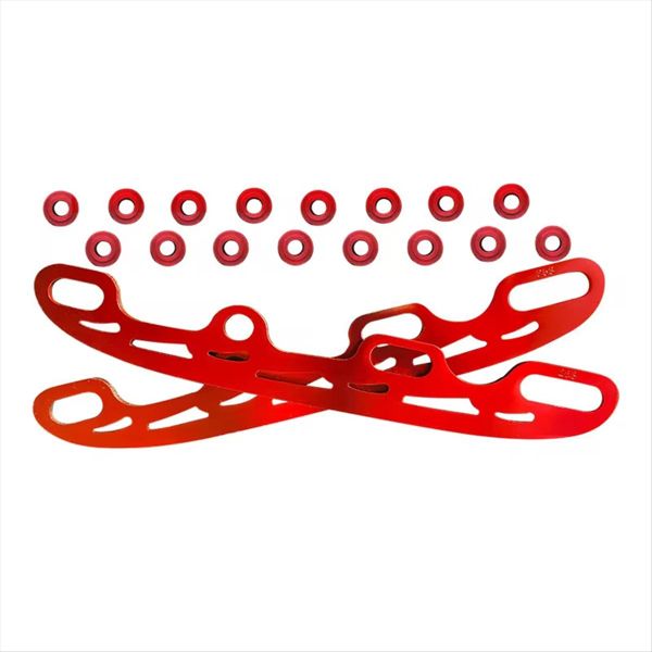 Durable-Reinforced Rink Sport Tool Ice Skate Blade Large Red