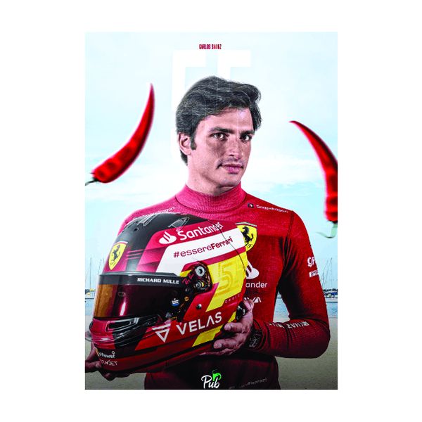 Hot Chillie Sainz - A1 poster