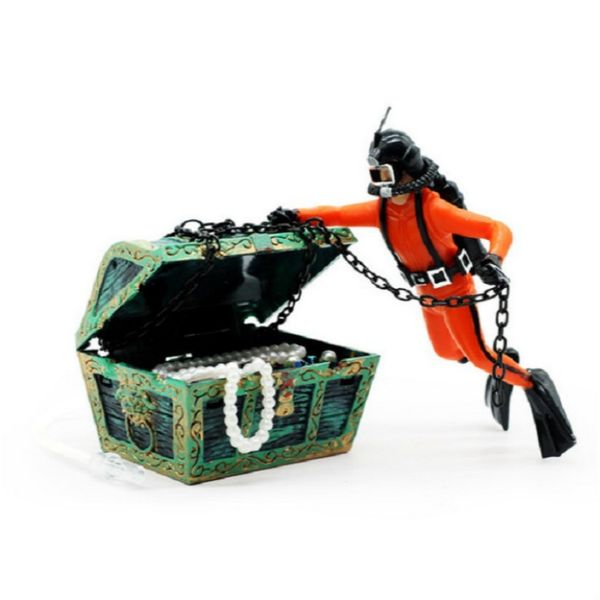 UGABUGA Pneumatic Fish Tank Decoration Diver