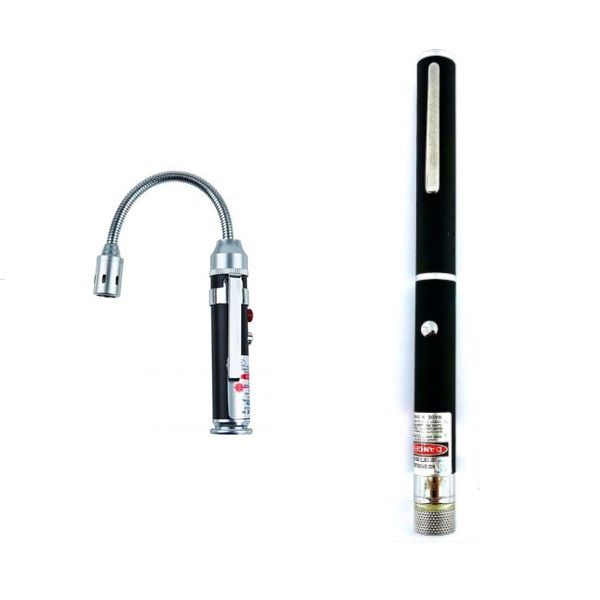 Green Laser Pointer with Bonus Flexi LED Torch, Laser Pointer