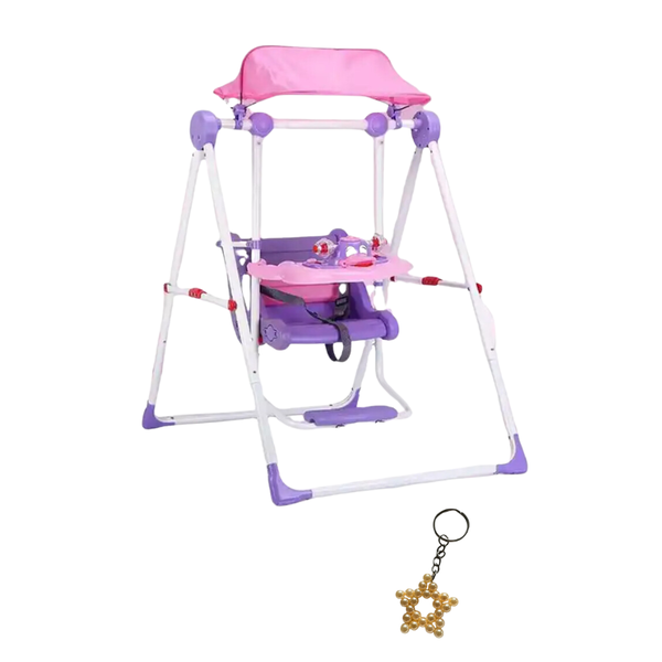 Baby Toddler Slide with Swing and Keyholder