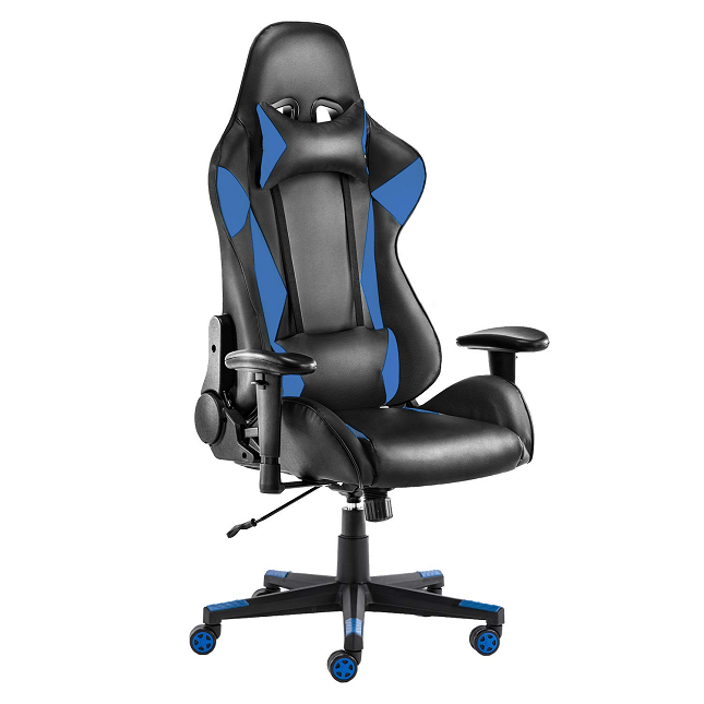 Gaming Chair Racing Style High Back Swivel with Headrest and Lumbar ...