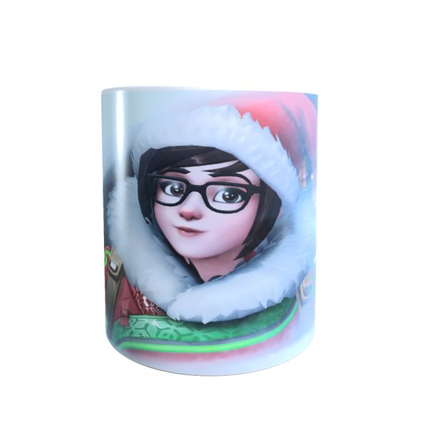 Looking Through The Window - Overwatch Christmas Themed Coffee Mug