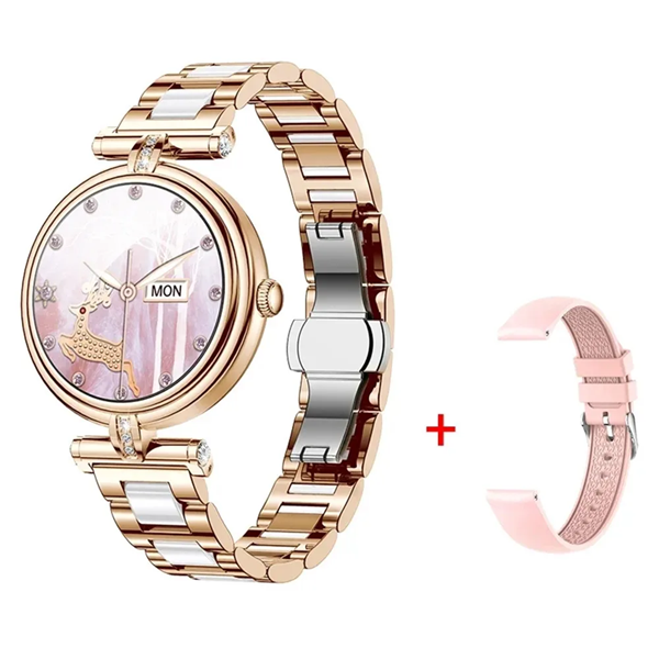 Ladies Dainty Diamond Emblemished Smartwatch