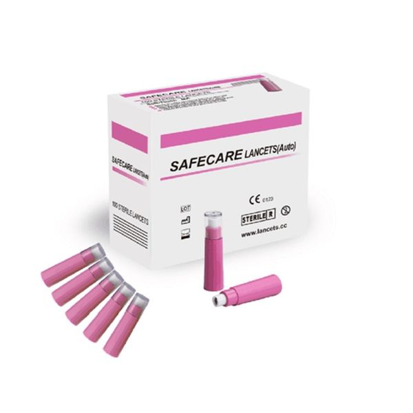 Lancets Safecare 21g Pressure Act 100's