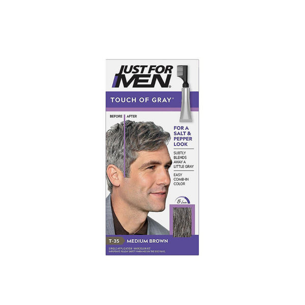 Just for Men Touch of Grey Comb-In Hair Colour T35 - Medium Brown