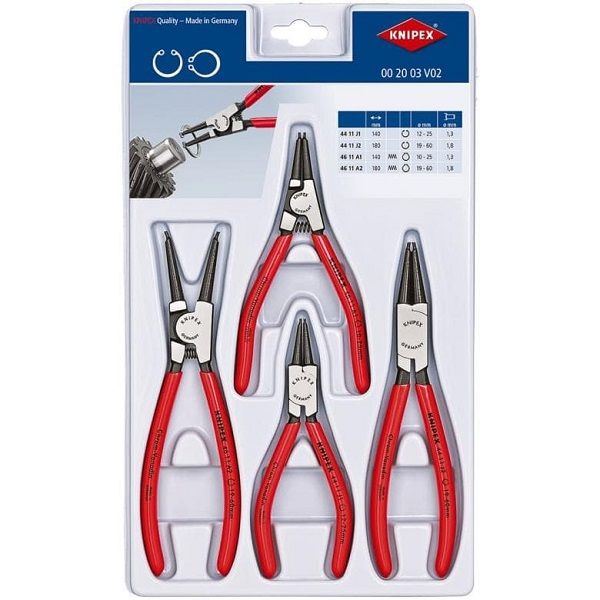 Knipex 4 Piece Circlip Plier Set