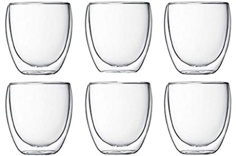 TMH Double Wall Glasses - Set of 6 - 250ML
