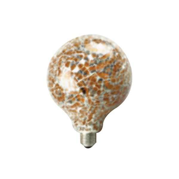 ACDC - 230VAC 6W Warm White G130 LED Shattered Glass Lamp E27