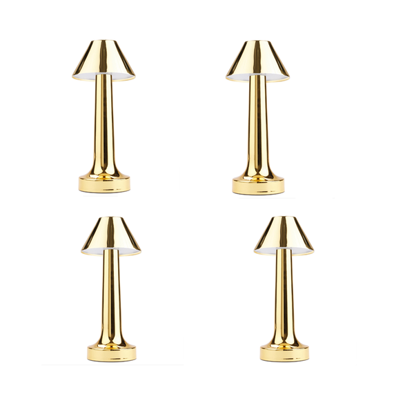 Set of 4 Cordless LED Retro Table Lamp AB-TD25