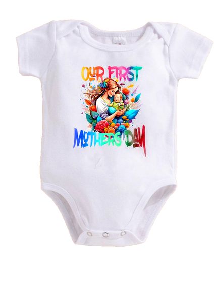 Our First Mothers Day Baby Vest V1