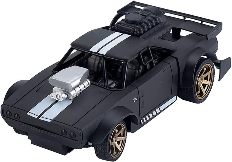 Remote Controlled Car with Mist Smoke Spray &amp; Lights - Blue