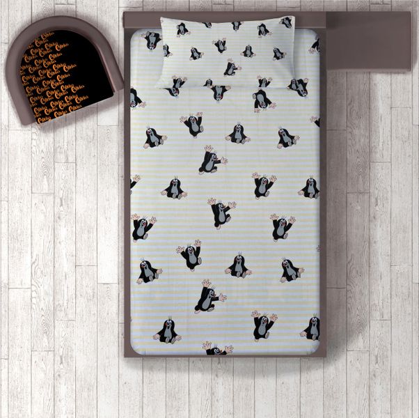 Kids Single Bed Sheet - Cartoon Penguin