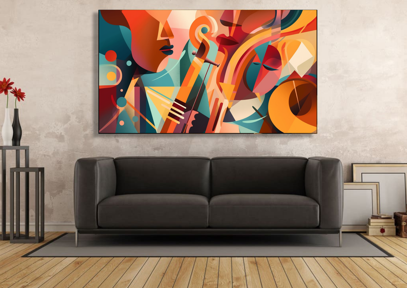 Canvas Wall Art - Abstract Jazz Colours - IM0411