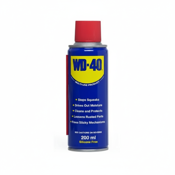 WD-40 Penetrating Oil Spray 200ml - Rust Remover &amp; Lubricant