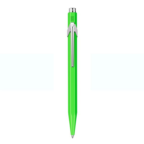 Caran D'Ache 849 FLUO GREEN ballpoint pen, FLUO COLOURS COLLECTION, single