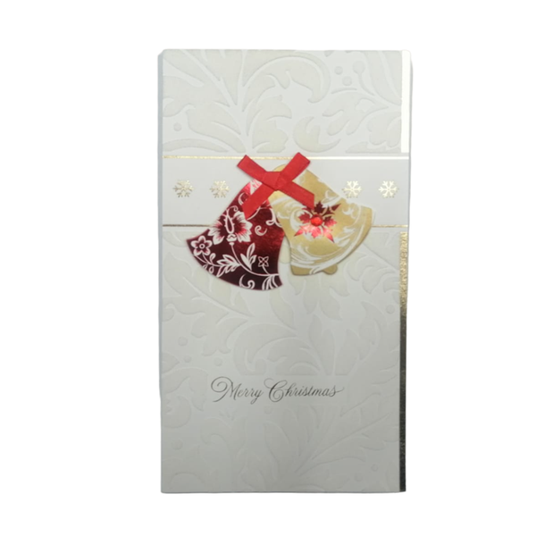 Christmas Bell Theme Velvet Card - Set of 10